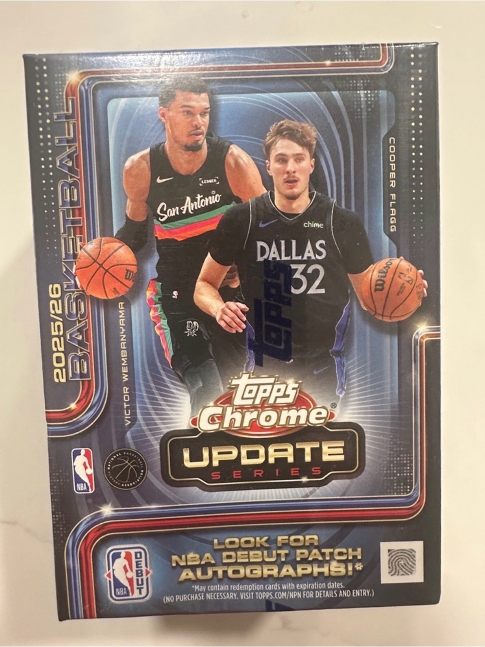 Topps Chrome Update Series 2025/26 Basketball Blaster Box